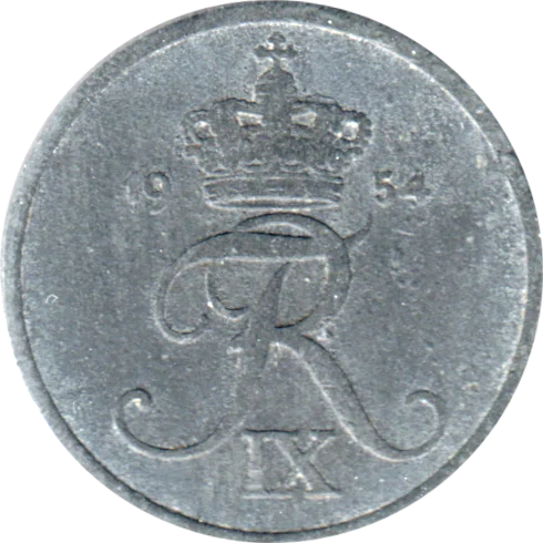 2 øre, 1954 Obverse