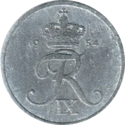 Preview 2 øre, 1954 obverse