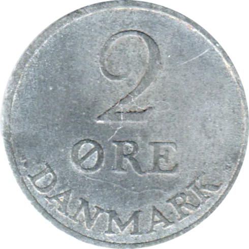 2 øre, 1954 Reverse