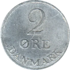 Preview 2 øre, 1954 reverse