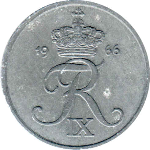 2 øre, 1966 Obverse