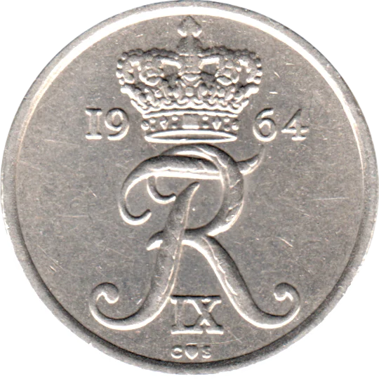 25 øre, 1964 Obverse