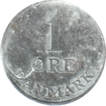 Preview 1 øre, 1962 reverse