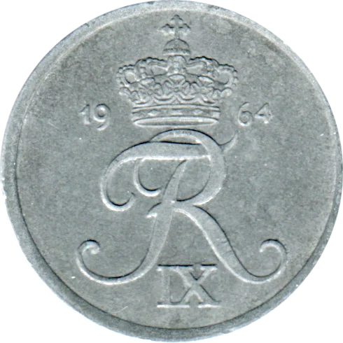 2 øre, 1964 Obverse