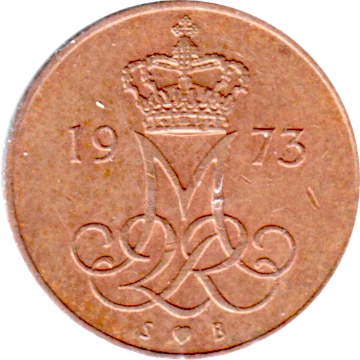 Preview 5 øre, 1973 obverse