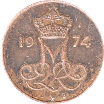 5 øre, 1974 Obverse