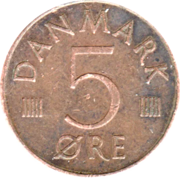 5 øre, 1974 Reverse