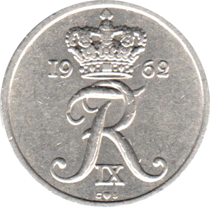 10 øre, 1962 Obverse