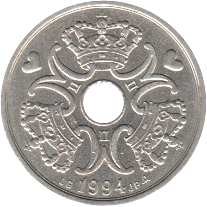 5 Kroner, 1994 Obverse