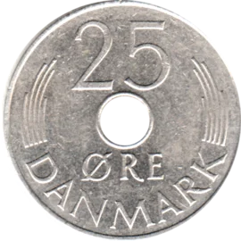 Preview 25 øre, 1977 reverse