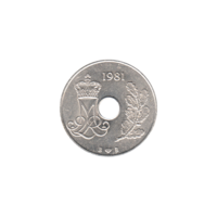 Preview 25 øre, 1981 obverse