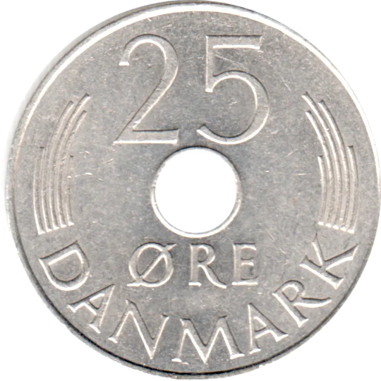 25 øre, 1981 Reverse