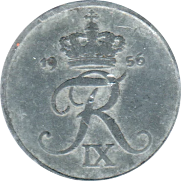 Preview 1 øre, 1956 obverse