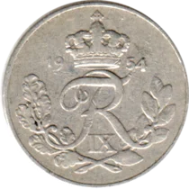Preview 10 øre, 1954 obverse