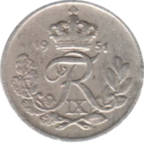 Preview 10 øre, 1951 obverse