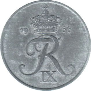 Preview 5 øre, 1956 obverse