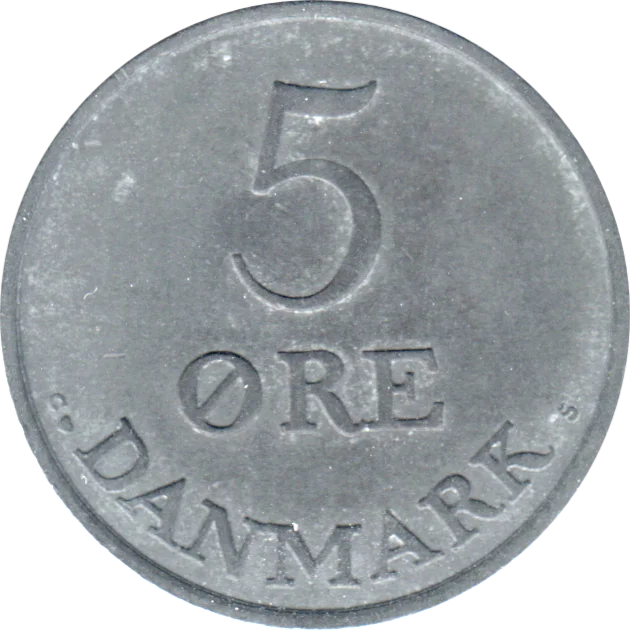5 øre, 1956 Reverse