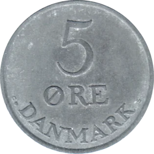 Preview 5 øre, 1956 reverse