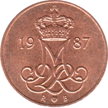 Preview 5 øre, 1987 obverse