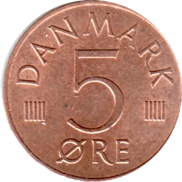 5 øre, 1987 Reverse
