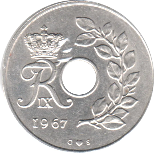 25 øre, 1967 Obverse