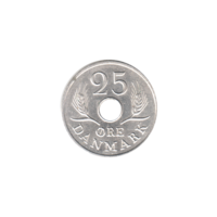 Preview 25 øre, 1967 reverse