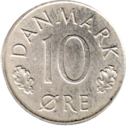 10 øre, 1980 Reverse