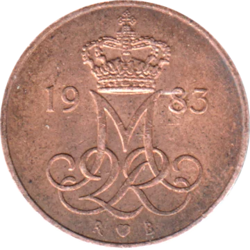 5 øre, 1983 Obverse