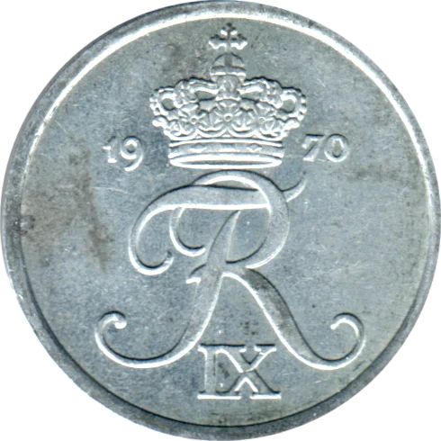 2 øre, 1970 Obverse
