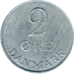 Preview 2 øre, 1965 reverse