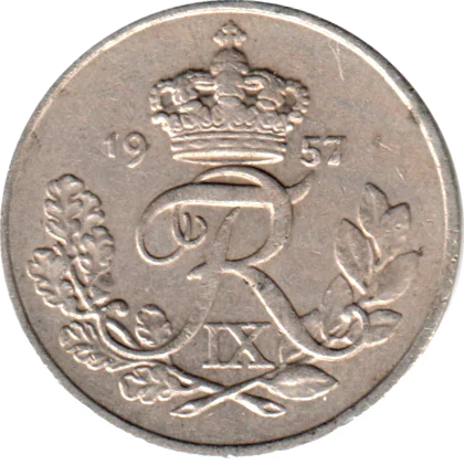 10 øre, 1957 Obverse