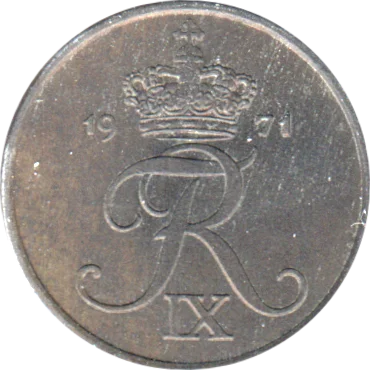 Preview 1 øre, 1971 obverse
