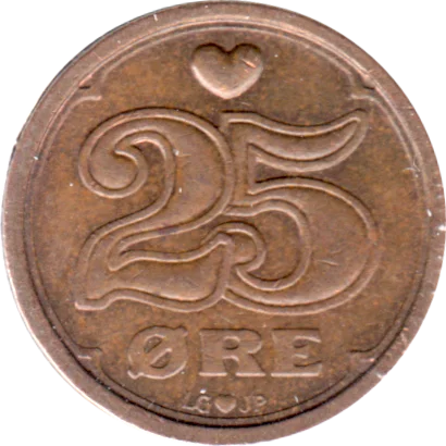 25 øre, 1990 Reverse