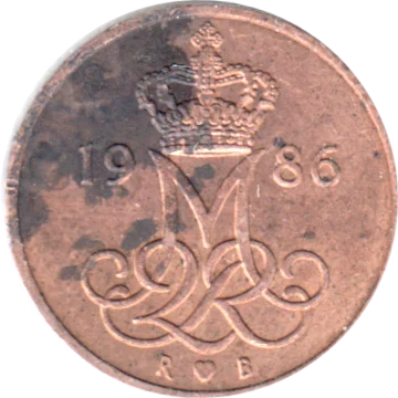 Preview 5 øre, 1986 obverse