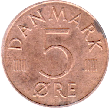 5 øre, 1986 Reverse