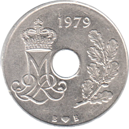 25 øre, 1979 Obverse