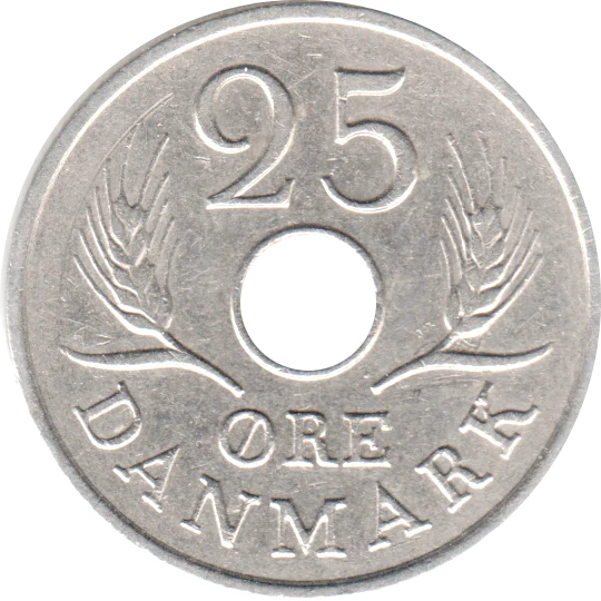 25 øre, 1968 Reverse