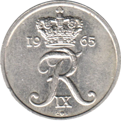 10 øre, 1965 Obverse