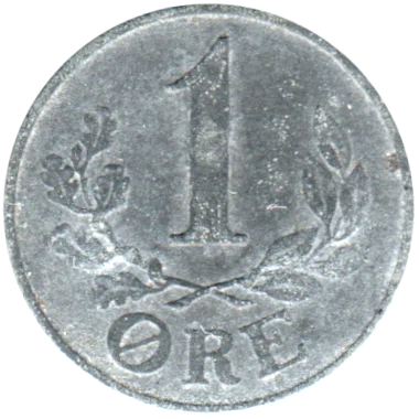 Preview 1 øre, 1941 reverse
