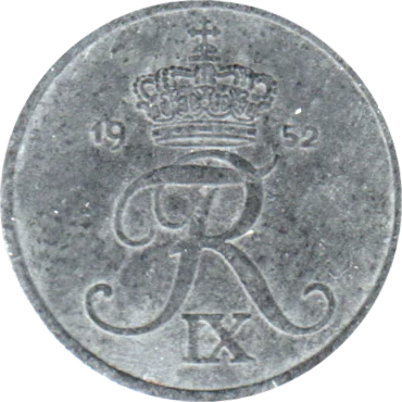 1 øre, 1952 Obverse