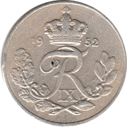 10 øre, 1952 Obverse