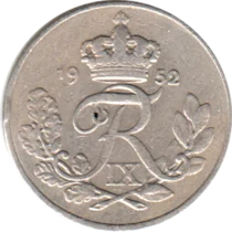 Preview 10 øre, 1952 obverse