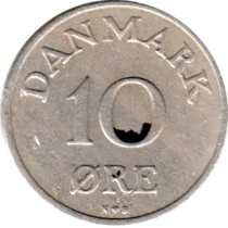 Preview 10 øre, 1952 reverse