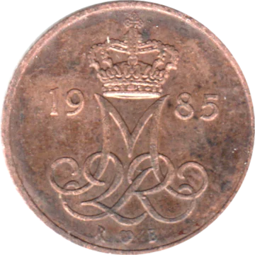 5 øre, 1985 Obverse
