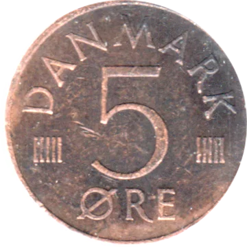 5 øre, 1985 Reverse