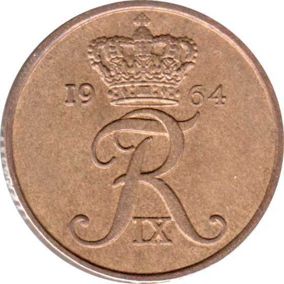 5 øre, 1964 Obverse