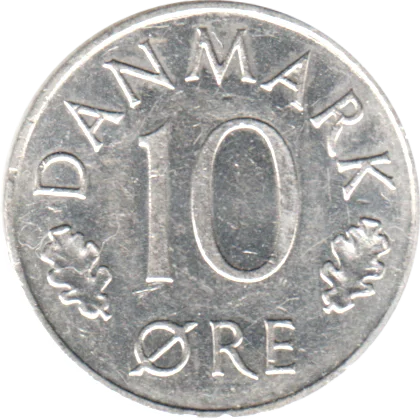 10 øre, 1976 Reverse