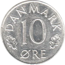 Preview 10 øre, 1976 reverse