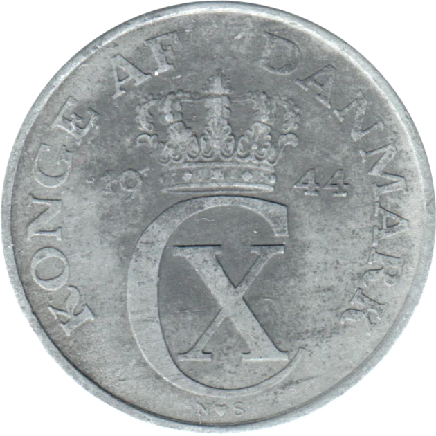 5 øre, 1944 Obverse