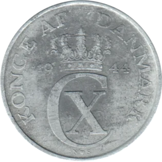 Preview 5 øre, 1944 obverse